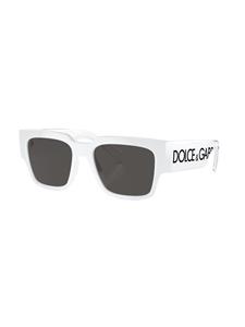 dolce&gabbanaeyewear Dolce & Gabbana Eyewear Zonnebril met vierkant montuur - Wit