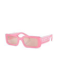 dolce&gabbanaeyewear Dolce & Gabbana Eyewear Zonnebril met rechthoekig montuur - Roze