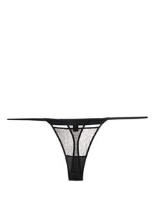 kikidemontparnasse Kiki de Montparnasse G-string met vlakken - Zwart