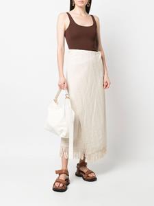 jilsander Jil Sander Rok met wikkel-effect - Beige