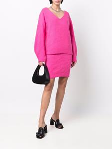 Helmut Lang Kokerrok met textuur - Roze