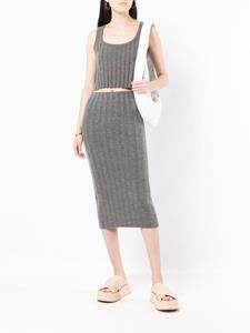 cashmereinlove Cashmere In Love Grofgebreide rok - Grijs