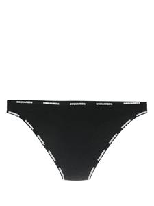 DSQUARED2 Slip met logoprint - Zwart