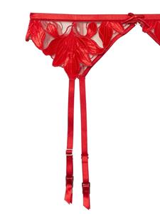 fleurdumal Fleur Du Mal Jarretellegordel met borduurwerk - Rood