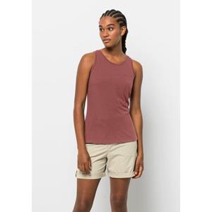 Jack Wolfskin Relief Tanktop Hemd Dames Middenrood