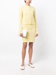 cashmereinlove Cashmere In Love Fijngebreide mini-rok - Geel
