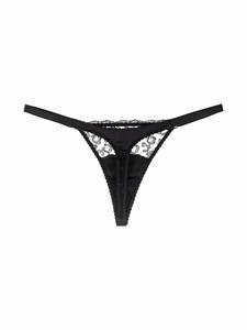 fleurofengland Fleur Of England String met vlakken van kant - Zwart