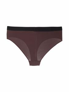 TOM FORD Slip met logoprint - Bruin