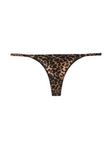 lovestories Love Stories String met luipaardprint - Zwart