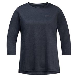 Jack Wolfskin  Women's Crosstrail 3/4 Tee - Longsleeve, blauw