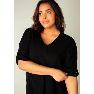 Base Level Curvy Shirtblouse Yanina met v-hals