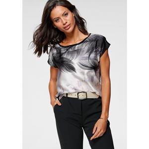 Laura Scott Shirtblouse in modieuze materialenmix