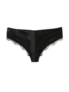 dolce&gabbana Dolce & Gabbana kanten slips - Zwart