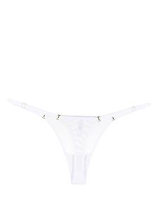 maisonclose Maison Close Semi-doorzichtige string - Wit