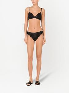 dolce&gabbana Dolce & Gabbana Satijnen string - Zwart