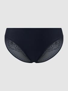 Schiesser Slip microvezel kant nachtblauw - Invisible Lace 