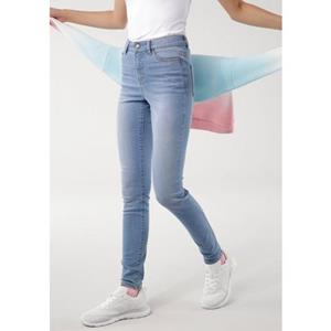 KangaROOS 5-pocket jeans SUPER SKINNY HIGH RISE enkel-lang, met used-look, hoge taille