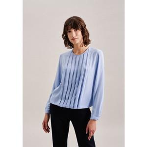 seidensticker Shirtbluse "Schwarze Rose", Langarm Rundhals Uni