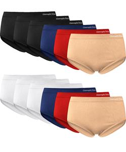 Gianvaglia 12-pak naadloze slips dames - Seamless onderbroek - Multipack ondergoed