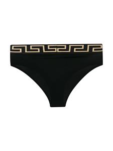 Versace Slip met Griekse sleutel - Zwart