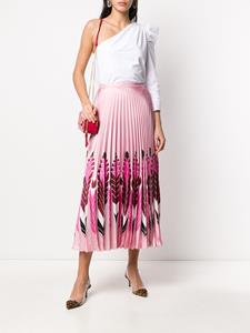 valentinogaravani Valentino Garavani Plooirok met print - Roze