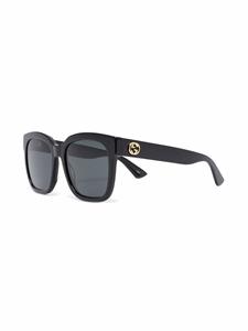 Gucci Eyewear Zonnebril met vierkant montuur - Zwart