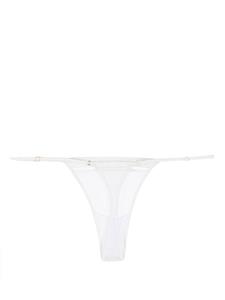 kikidemontparnasse Kiki de Montparnasse Intime string met G-logo - Wit
