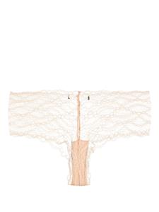 kikidemontparnasse Kiki de Montparnasse mid-rise lace briefs - Beige