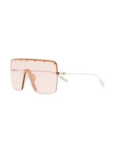 guccieyewear Gucci Eyewear Zonnebril met masker montuur - Zilver