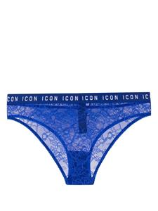 Dsquared2 Slip met kant - Blauw