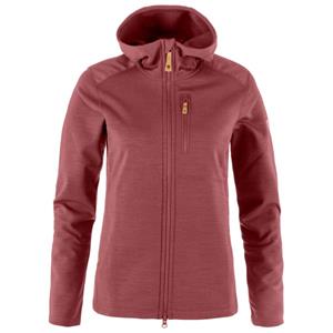 Fjällräven  Women's Keb Fleece Hoodie - Fleecevest, rood