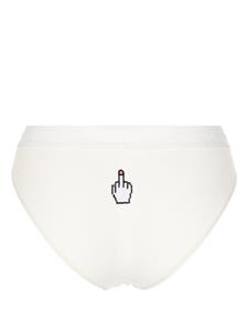natashazinko Natasha Zinko Slip met geborduurd detail - Wit