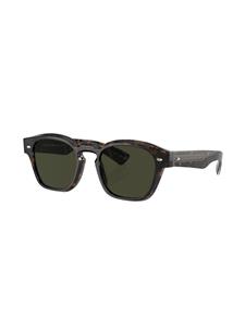 oliverpeoples Oliver Peoples Maysen zonnebril met vierkant montuur - Groen