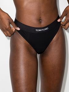 TOM FORD String met logoband - Zwart