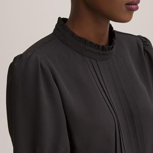 LA REDOUTE COLLECTIONS Blouse met korte mouwen en volant aan de hals
