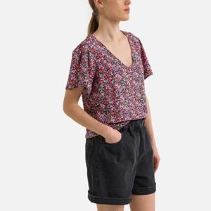 Vero moda Bedrukte blouse met korte mouwen