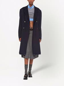 miumiu Miu Miu Geruite rok - Grijs