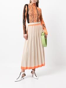 mamekurogouchi Mame Kurogouchi Geplooide rok - Oranje