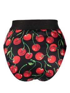 dolce&gabbana Dolce & Gabbana Slip met bloemenprint - Zwart