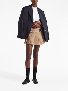 Prada Mini-plooirok - Bruin