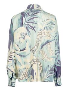 f.r.sforrestlesssleepers F.R.S For Restless Sleepers Zijden blouse - Blauw