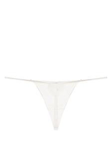 fleurdumal Fleur Du Mal Rose Luxe V-string - Wit