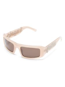 palmangelseyewear Palm Angels Eyewear Zonnebril met rechthoekig montuur - Bruin