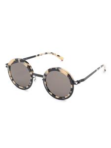 Mykita Phillys zonnebril met rond montuur - Beige