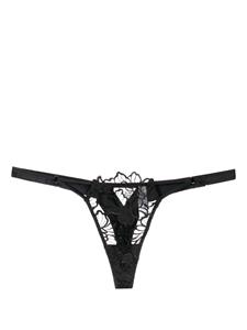 fleurdumal Fleur Du Mal Whitney string met borduurwerk - Zwart