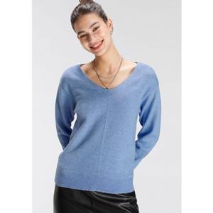 Tamaris V-Ausschnitt-Pullover, mit Frontbiese