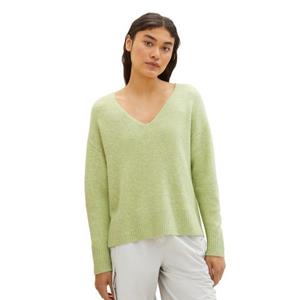 TOM TAILOR Denim V-Ausschnitt-Pullover, im kurzen Schnitt