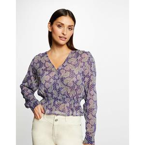 MORGAN Bedrukte blouse met lange mouwen