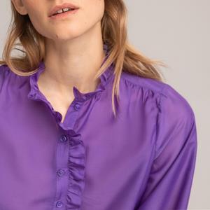 LA REDOUTE COLLECTIONS Blouse met opstaande kraag met volant, lange mouwen