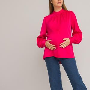LA REDOUTE COLLECTIONS Zwangerschapsblouse opstaande kraag, lange mouwen